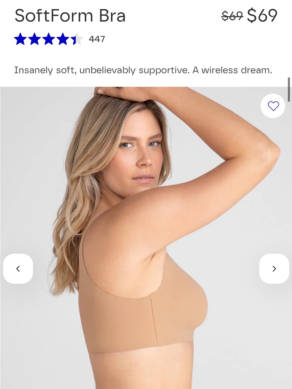 Honeylove SoftForm Bra Size L - Picture 2 of 11